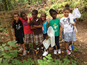 Kids at GFT trailhead